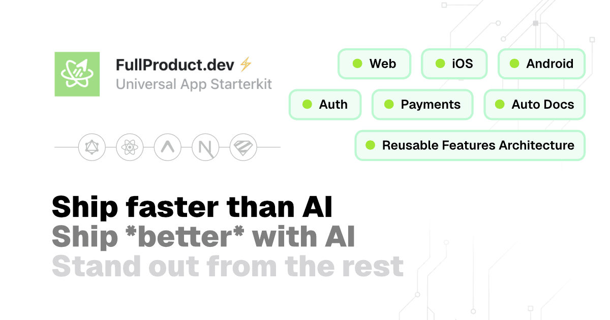 FullProduct.dev - Ship faster than AI, Ship better with AI, Stand out from the crowd